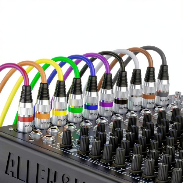 GDI Professional 3 Pin XLR Male to Female Mic Cable Black 10FT 6 Pack-8