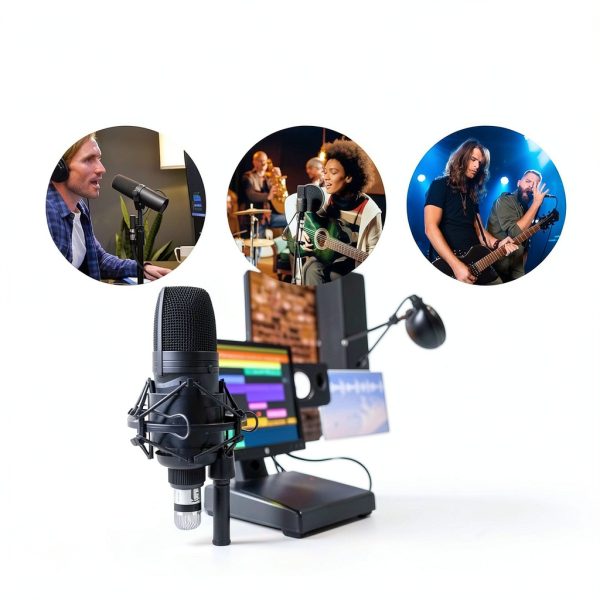 GDI Professional 3 Pin XLR Male to Female Mic Cable Black 10FT 6 Pack-3
