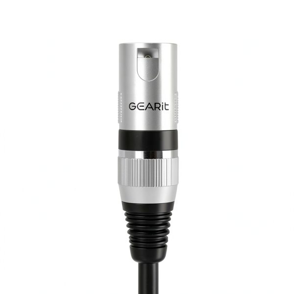 GDI Professional 3 Pin XLR Male to Female Mic Cable Black 10FT 6 Pack-2