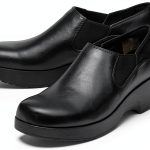 Women's Slip-Resistant Work Clogs LILA Kelsey Black Uniform Shoes-0