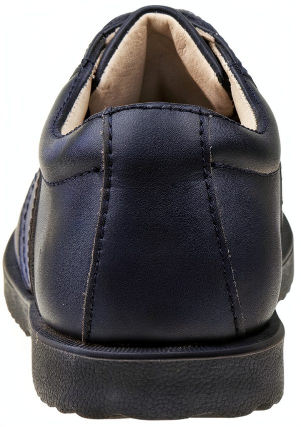 Josmo Womens Saddle Shoes Navy Dress Shoes 100% Leather Rubber Outsole-3