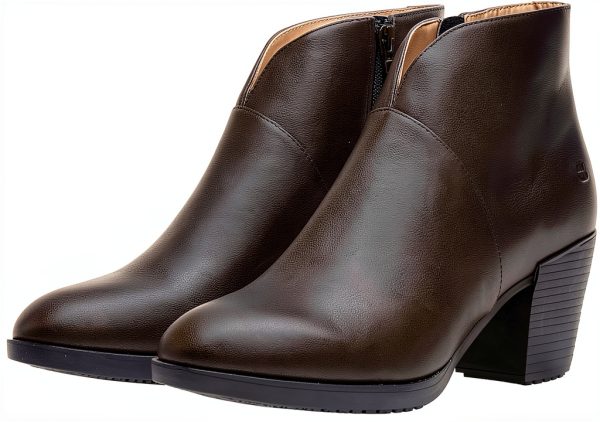 Shoes for Crews Women's Slip-Resistant Work Booties Delilah Black-7