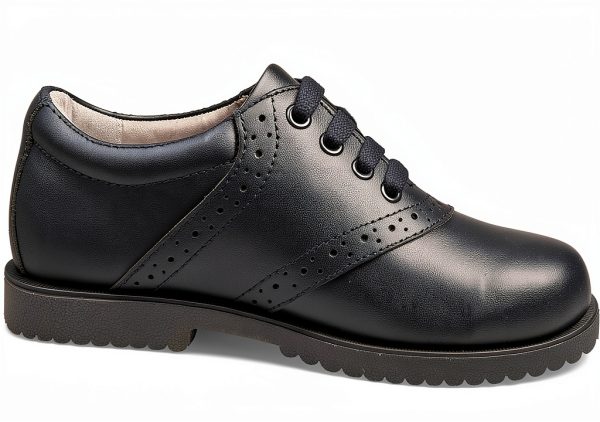 Josmo Womens Saddle Shoes Navy Dress Shoes 100% Leather Rubber Outsole-2