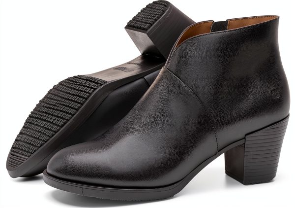 Shoes for Crews Women's Slip-Resistant Work Booties Delilah Black-0