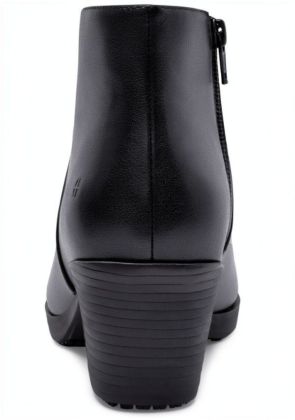 Shoes for Crews Women's Slip-Resistant Work Booties Delilah Black-4