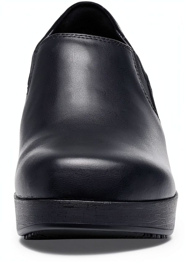 Women's Slip-Resistant Work Clogs LILA Kelsey Black Uniform Shoes-1