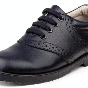 Josmo Womens Saddle Shoes Navy Dress Shoes 100% Leather Rubber Outsole-0
